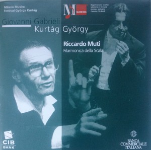 Giovanni Gabrieli – Kurtág György – Milano Musica Festival György Kurtág