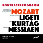 Kontrastprogramm – Mozart: Sonate KV 331, Rondo KV 485, Fantasie KV 397, Ligeti: Musica ricercata, Kurtág: op. 3, Messiaen: Rondeau